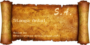 Stanga Antal névjegykártya